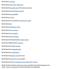 Trump lies - second debate